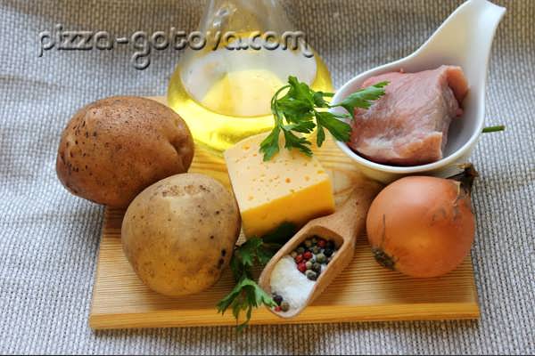 ингредиенты для запеченного картофеля