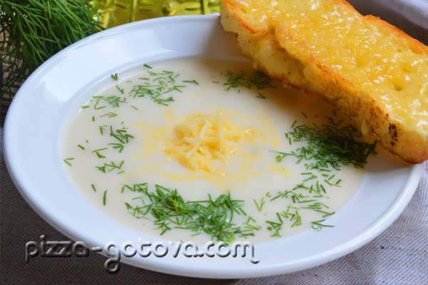 Сырный суп-пюре фото